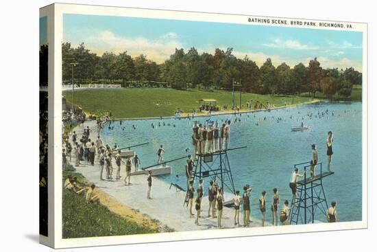 Swimming Pool, Byrd Park, Richmond, Virginia-null-Stretched Canvas