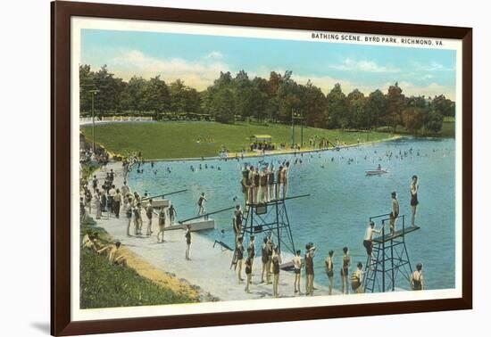 Swimming Pool, Byrd Park, Richmond, Virginia-null-Framed Art Print