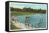 Swimming Pool, Byrd Park, Richmond, Virginia-null-Framed Stretched Canvas