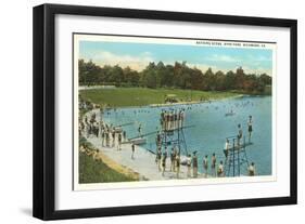 Swimming Pool, Byrd Park, Richmond, Virginia-null-Framed Art Print
