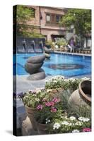 Swimming Pool in Grounds of Dwarika's Hotel, Kathmandu, Nepal, Asia-Ian Trower-Stretched Canvas