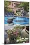 Swimming Pool in Grounds of Dwarika's Hotel, Kathmandu, Nepal, Asia-Ian Trower-Mounted Photographic Print