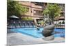 Swimming Pool in Grounds of Dwarika's Hotel, Kathmandu, Nepal, Asia-Ian Trower-Mounted Photographic Print