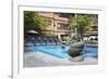 Swimming Pool in Grounds of Dwarika's Hotel, Kathmandu, Nepal, Asia-Ian Trower-Framed Photographic Print