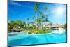 Swimming Pool in the Tropical Hotel-haveseen-Mounted Photographic Print