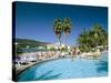 Swimming Pool, Jamaica Grande Hotel, Ocho Rios, Jamaica, West Indies, Central America-Sergio Pitamitz-Stretched Canvas