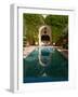 Swimming pool of Villa des Orangers hotel, Marrakesh, Morocco-null-Framed Photographic Print