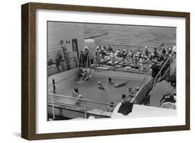 Swimming Pool on Board the Rml 'Atlantis, C1929-C1939-null-Framed Giclee Print