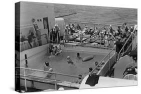 Swimming Pool on Board the Rml 'Atlantis, C1929-C1939-null-Stretched Canvas