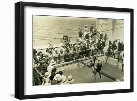 Swimming Pool on Board the Rml 'Atlantis, C1929-C1939-null-Framed Giclee Print