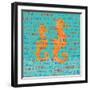 Swimming Seahorse-Piper Ballantyne-Framed Art Print