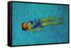 Swimming-Andr? Burian-Framed Stretched Canvas