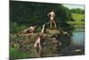 Swimming-Thomas Cowperthwait Eakins-Mounted Art Print