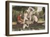 Swimming-null-Framed Giclee Print