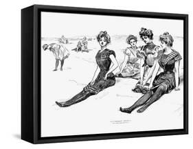 Swimsuits, 1900-Charles Dana Gibson-Framed Stretched Canvas