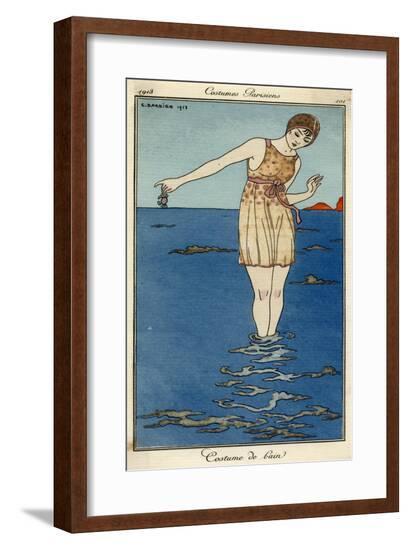 Swimwear, Barbier 1913--Framed Art Print