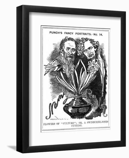 Swinburne Cartoon-Linley Sambourne-Framed Art Print