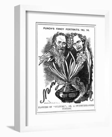 Swinburne Cartoon-Linley Sambourne-Framed Art Print