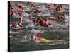 Swindon, Participants in a Triathalon Competition, Swindon, England, England-Paul Harris-Stretched Canvas