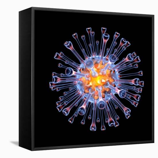 Swine Flu Virus Particle, Artwork-PASIEKA-Framed Stretched Canvas