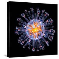 Swine Flu Virus Particle, Artwork-PASIEKA-Stretched Canvas