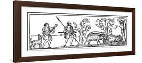 Swine Hunting, 9th Century-null-Framed Giclee Print