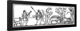 Swine Hunting, 9th Century-null-Framed Giclee Print