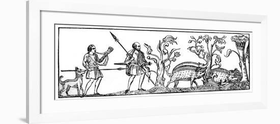 Swine Hunting, 9th Century-null-Framed Premium Giclee Print