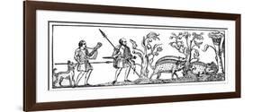 Swine Hunting, 9th Century-null-Framed Premium Giclee Print