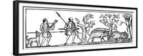 Swine Hunting, 9th Century-null-Framed Premium Giclee Print