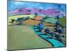 Swineyard Hill (acrylic on canvas, 2021)-Paul Powis-Mounted Giclee Print