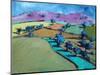 Swineyard Hill (acrylic on canvas, 2021)-Paul Powis-Mounted Premium Giclee Print