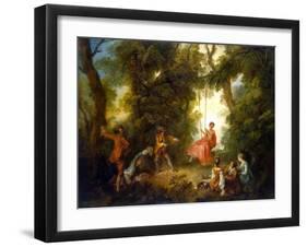 Swing, 1730S-Nicolas Lancret-Framed Giclee Print