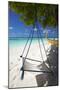 Swing and Traditional Boat on Tropical Beach, Maldives, Indian Ocean, Asia-Sakis Papadopoulos-Mounted Photographic Print