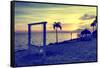 Swing at Sunset-Philippe Hugonnard-Framed Stretched Canvas