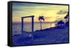 Swing at Sunset-Philippe Hugonnard-Framed Stretched Canvas