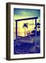 Swing Beach at Sunset-Philippe Hugonnard-Framed Photographic Print