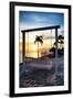 Swing Beach at Sunset-Philippe Hugonnard-Framed Premium Photographic Print