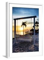 Swing Beach at Sunset-Philippe Hugonnard-Framed Photographic Print