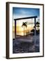 Swing Beach at Sunset-Philippe Hugonnard-Framed Photographic Print