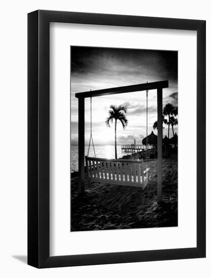 Swing Beach at Sunset-Philippe Hugonnard-Framed Photographic Print
