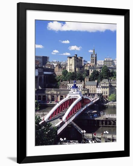 Swing Bridge and Castle, Newcastle (Newcastle-Upon-Tyne), Tyne and Wear, England, United Kingdom-James Emmerson-Framed Photographic Print