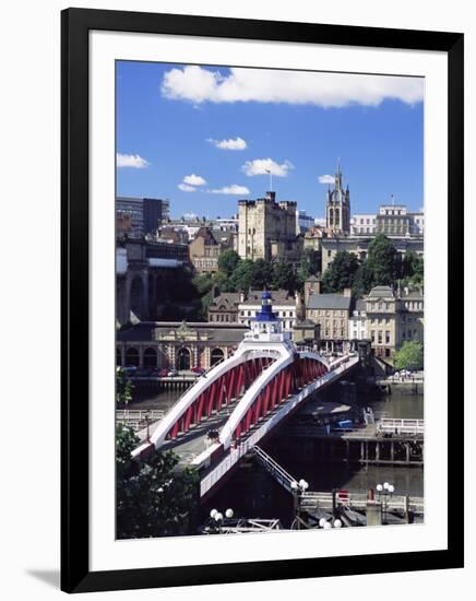 Swing Bridge and Castle, Newcastle (Newcastle-Upon-Tyne), Tyne and Wear, England, United Kingdom-James Emmerson-Framed Photographic Print