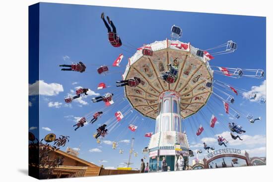 Swing Carousel, Cannstatter Wasen (Volksfest), Stuttgart, Baden Wuerttemberg, Germany, Europe-Markus Lange-Stretched Canvas