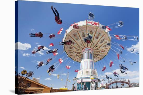 Swing Carousel, Cannstatter Wasen (Volksfest), Stuttgart, Baden Wuerttemberg, Germany, Europe-Markus Lange-Stretched Canvas