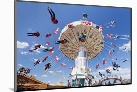 Swing Carousel, Cannstatter Wasen (Volksfest), Stuttgart, Baden Wuerttemberg, Germany, Europe-Markus Lange-Mounted Photographic Print