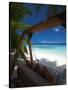 Swing on Tropical Beach, Maldives, Indian Ocean, Asia-Sakis Papadopoulos-Stretched Canvas