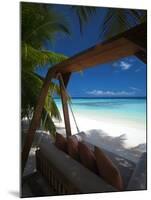 Swing on Tropical Beach, Maldives, Indian Ocean, Asia-Sakis Papadopoulos-Mounted Photographic Print