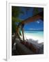 Swing on Tropical Beach, Maldives, Indian Ocean, Asia-Sakis Papadopoulos-Framed Photographic Print