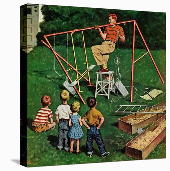 "Swing-set", June 16, 1956-Amos Sewell-Stretched Canvas